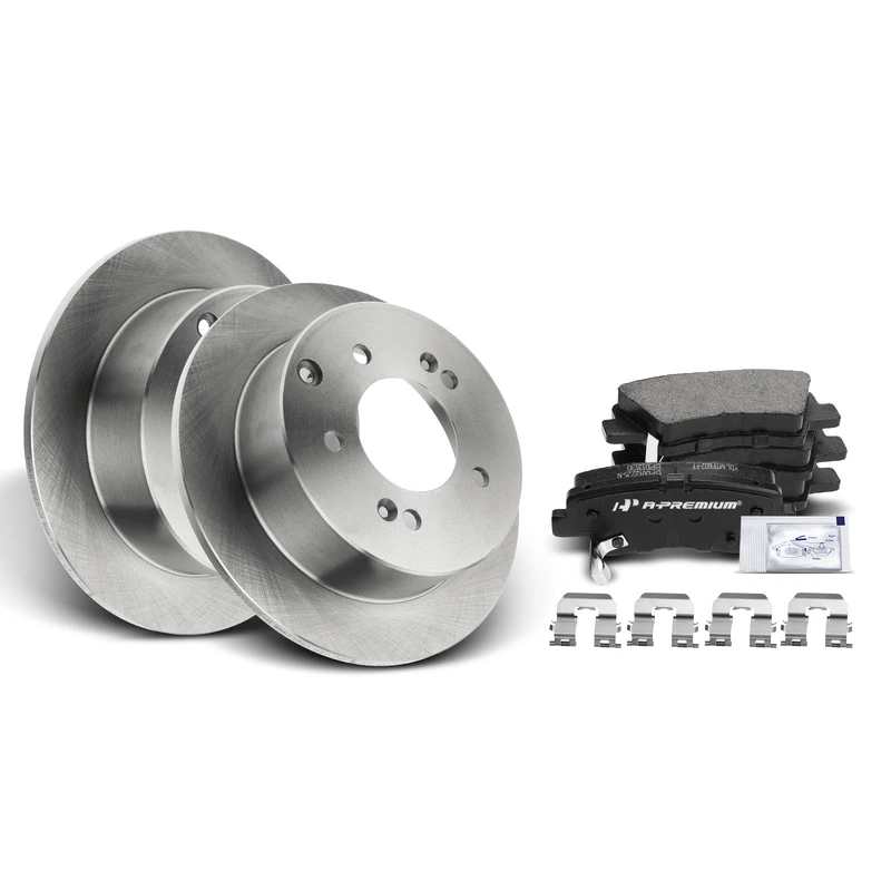 2011 Kia Soul Brake Pad and Rotor Kit Set of 6 Rear Driver & Passenger A-Premium APBRPR370