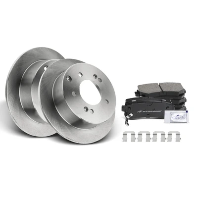 Rear Disc Brake Rotors & Ceramic Brake Pads