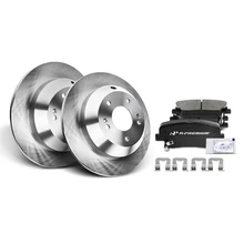 2011-2014 Kia Sorento Brake Pad and Rotor Kit, 6 Pcs, Rear Driver & Passenger, A-Premium, APBRPR120