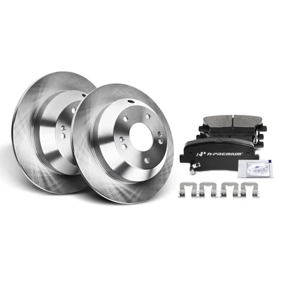 Rear Disc Brake Rotors & Ceramic Brake Pads