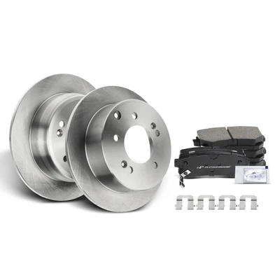 Rear Disc Brake Rotors & Ceramic Brake Pads