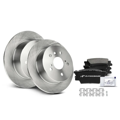 Rear Disc Brake Rotors & Ceramic Brake Pads
