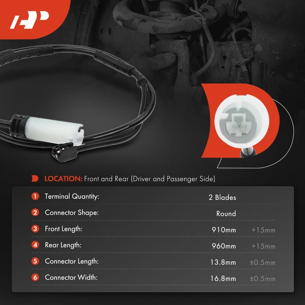 3 Pcs Front & Rear Disc Brake Pad Wear Sensor for Mini Cooper Countryman 2011-2016