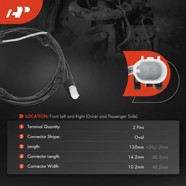 2 Pcs Front Disc Brake Pad Wear Sensor for Land Rover Range Rover Sport