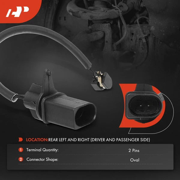 Rear Driver or Passenger Disc Brake Pad Wear Sensor for Audi R8 2008-2012 2014
