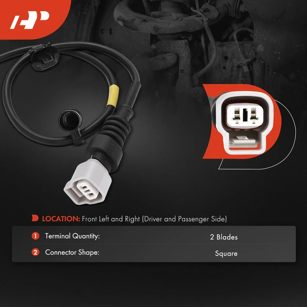 2 Pcs Front Brake Pad Wear Sensor for Lexus LS460 2007-2008 V8 4.6L Sedan 4-Door