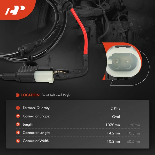 Front Brake Pad Wear Sensor for Land Rover Discovery Sport Jaguar E-Pace