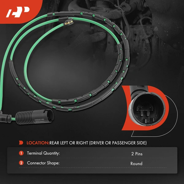 Rear Driver or Passenger Disc Brake Pad Wear Sensor for BMW Z4 2006-2008 M Couper