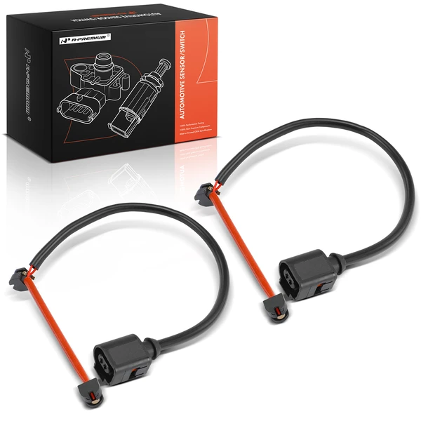2 Pcs Front Disc Brake Pad Wear Sensor for Porsche Cayenne 03-06 Volkswagen Touareg
