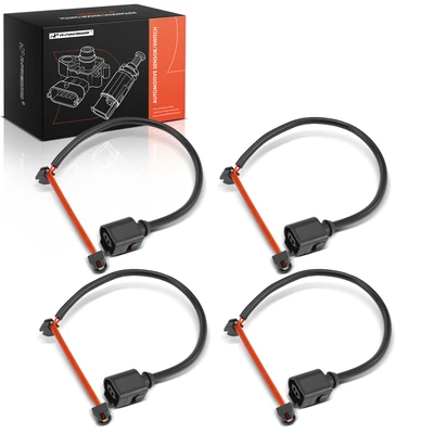 4 Pcs Front & Rear Disc Brake Pad Wear Sensor