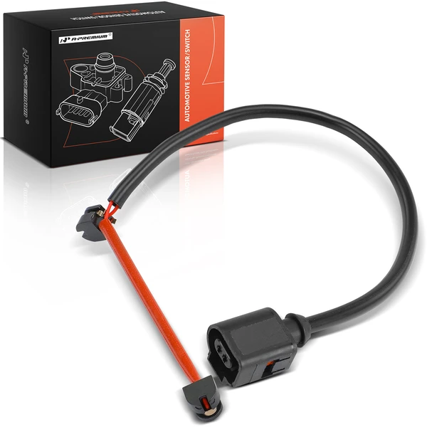 Front Driver or Passenger Disc Brake Pad Wear Sensor for Porsche Cayenne Volkswagen Touareg