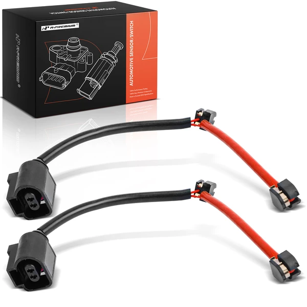 2 Pcs Rear Disc Brake Pad Wear Sensor for Porsche Cayenne Volkswagen Touareg