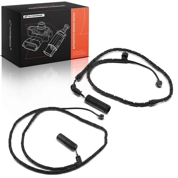 2 Pcs Front & Rear Disc Brake Pad Wear Sensor for 2004-2010 BMW X3