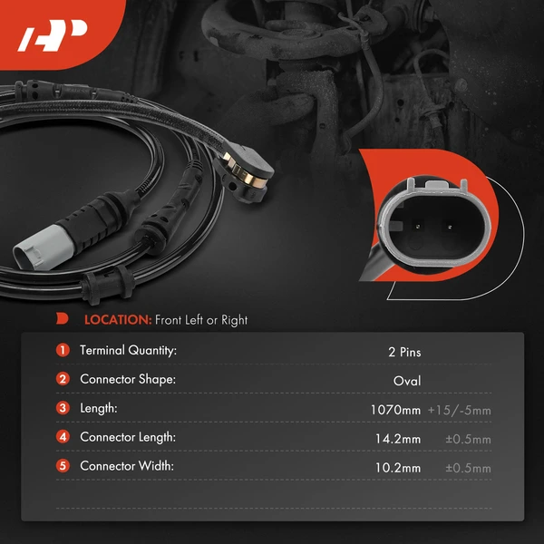 Rear Driver or Passenger Disc Brake Pad Wear Sensor for BMW 740i 750i 750i xDrive 750Li 750Li xDrive