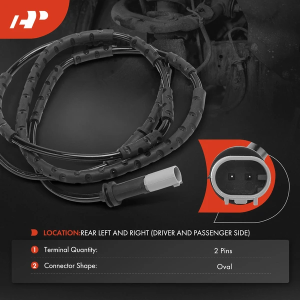 2 Pcs Rear Disc Brake Pad Wear Sensor for BMW Z4 2011-2016