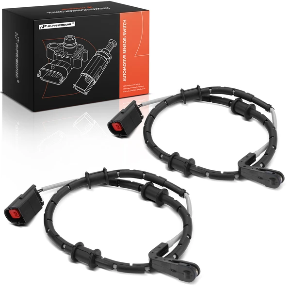 2 Pcs Front Disc Brake Pad Wear Sensor for Jaguar XF 10-15 XJ F-Type XKR