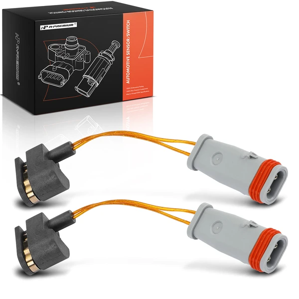 2 Pcs Front Driver Disc Brake Pad Wear Sensor for Mercedes-Benz E500 05-06