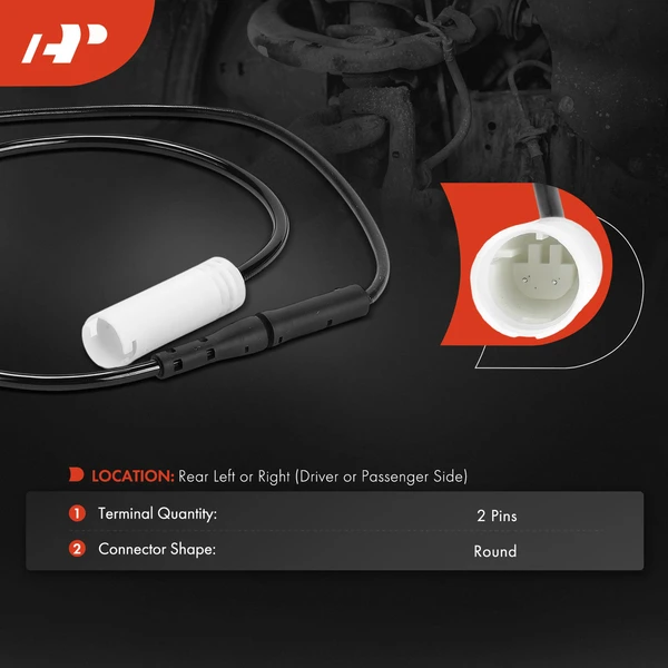 Rear Driver or Passenger Brake Pad Wear Sensor for BMW F10 E60 E61 M5 2007-2010 2012-2014