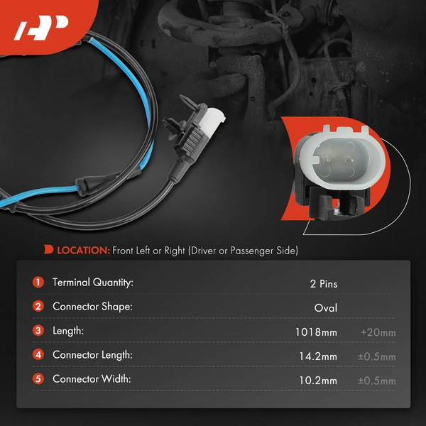 2 Pcs Front Disc Brake Pad Wear Sensor for Jaguar XE 18-20 XF 18-24