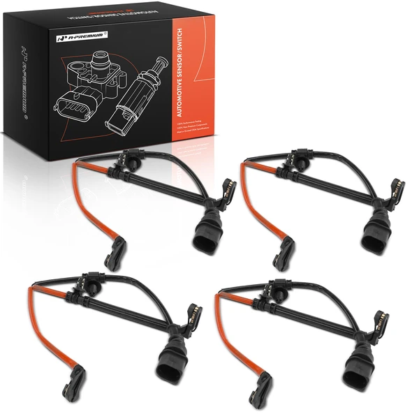 4 Pcs Front & Rear Disc Brake Pad Wear Sensor for Audi RS6 Avant RS7 Sportback RS Q8 S8