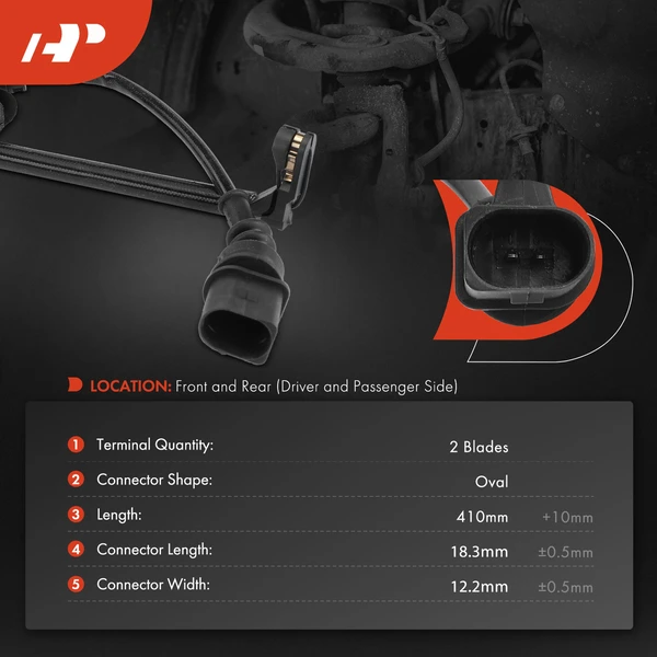 4 Pcs Front & Rear Disc Brake Pad Wear Sensor for Audi RS6 Avant RS7 Sportback RS Q8 S8