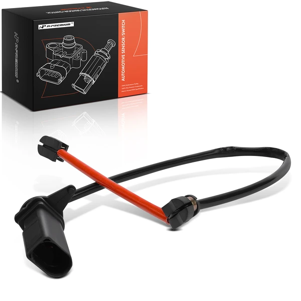 Front Driver or Passenger Disc Brake Pad Wear Sensor for Audi RS6 Avant RS7 Sportback