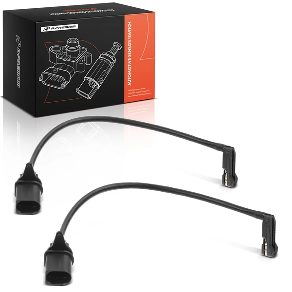 2 Pcs Front Disc Brake Pad Wear Sensor for Audi A6 13-14 16-18 A7 A8 Quattro