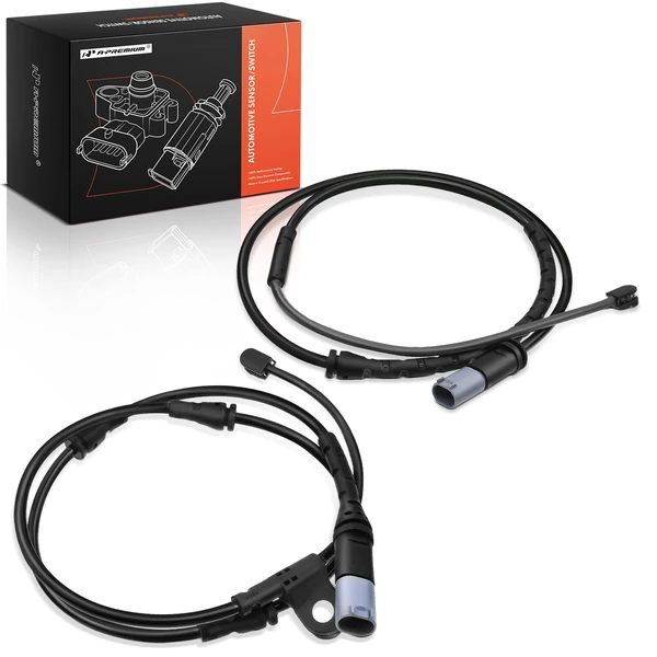 2 Pcs Front & Rear Disc Brake Pad Wear Sensor for 2011-2018 BMW X5