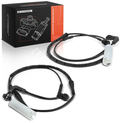 2 Pcs Front & Rear Disc Brake Pad Wear Sensor