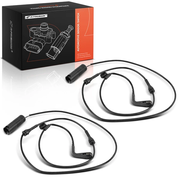 2 Pcs Rear Disc Brake Pad Wear Sensor for 1999-2003 BMW 540i