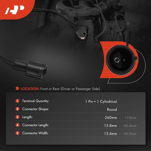 Disc Brake Pad Wear Sensor for BMW 325 318i 318is 325e 325i 325is 325iX