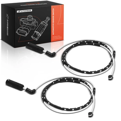 2 Pcs Rear Driver & Passenger Brake Pad Wear Sensor