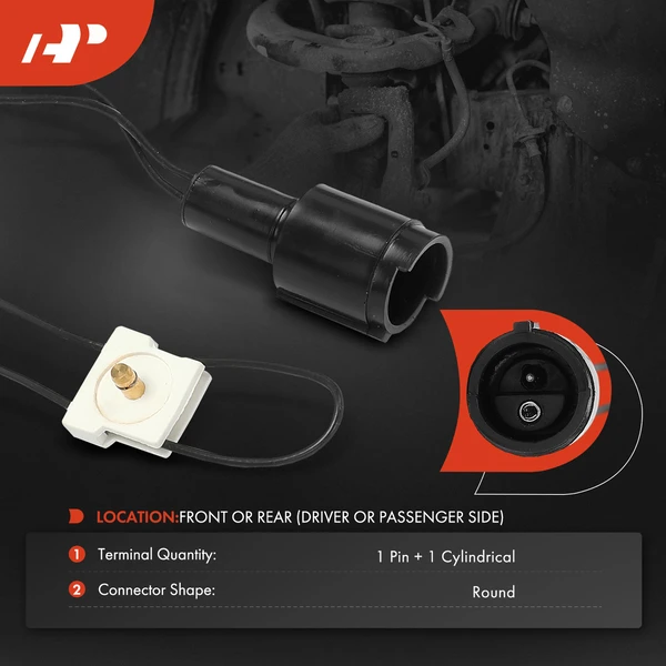 Front Driver or Passenger Disc Brake Pad Wear Sensor for BMW 325 325i 318i 318is 325is 325e