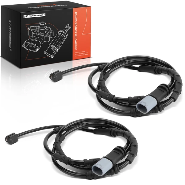 2 Pcs Rear Disc Brake Pad Wear Sensor for BMW I12 i8 2014-2016