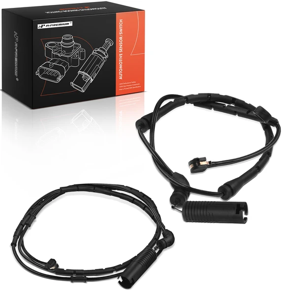 2 Pcs Front & Rear Disc Brake Pad Wear Sensor for 2001-2005 BMW 325i