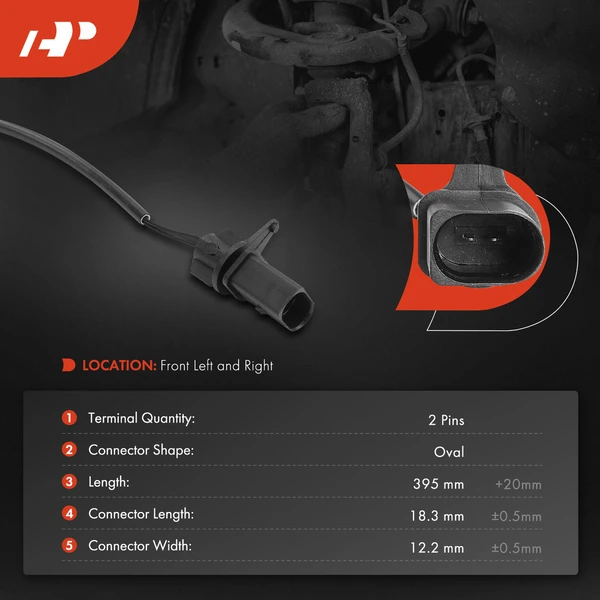 2 Pcs Disc Brake Pad Wear Sensor for Audi R8 12 14-15 RS5