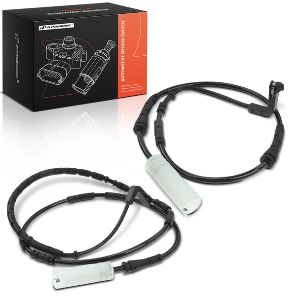 2 Pcs Front & Rear Disc Brake Pad Wear Sensor for BMW 325i 328i 2007-2008 330i