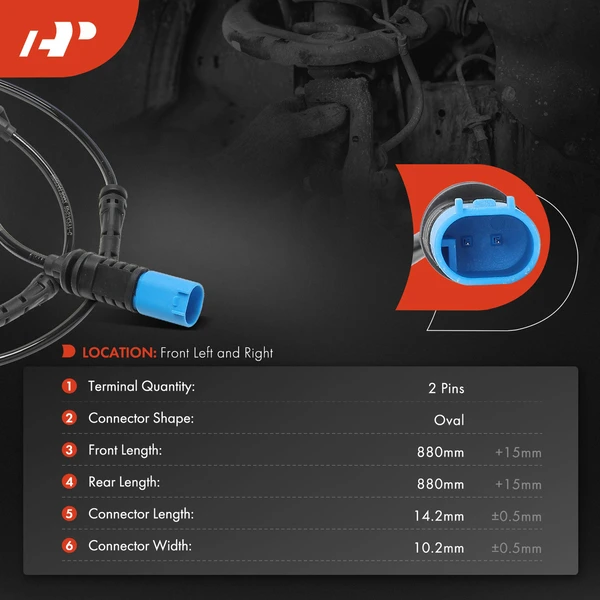 2 Pcs Front Disc Brake Pad Wear Sensor for BMW X5 2020-2023 X6 XM