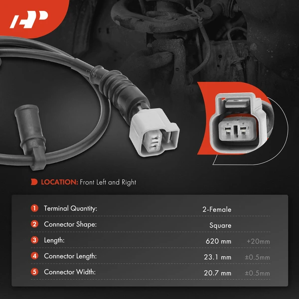 Front Driver or Passenger Disc Brake Pad Wear Sensor for Lexus LC500 LC500h LS500