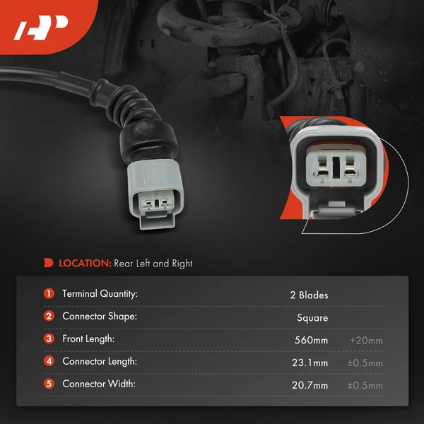 2 Pcs Rear Driver & Passenger Brake Pad Wear Sensor for Lexus GS F 2016-2020 RC F 2015-2022