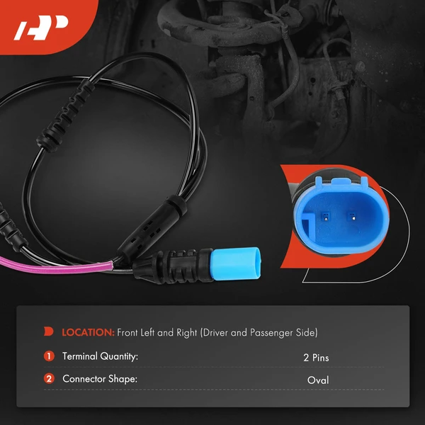 2 Pcs Front Brake Pad Wear Sensor for BMW 530i xDrive 540i xDrive 740i 750e xDrive