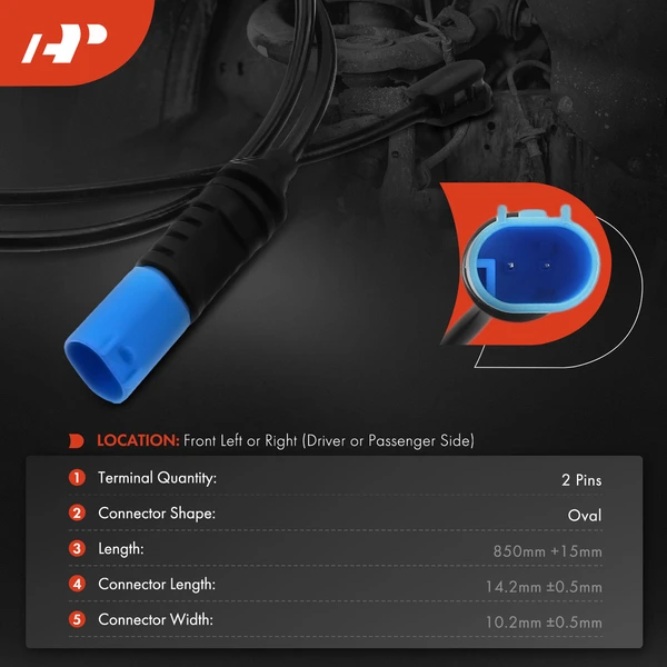 Front Driver or Passenger Disc Brake Pad Wear Sensor for BMW X5 2019-2021 X6 X7