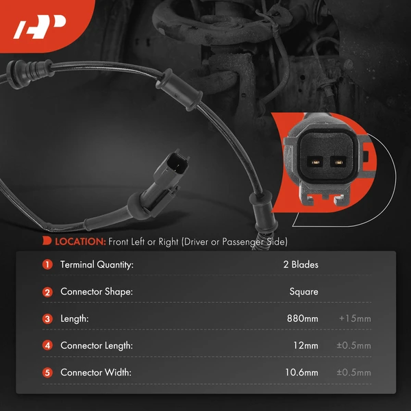 Front Driver or Passenger Brake Pad Wear Sensor for Cadillac CT5 2022-2025