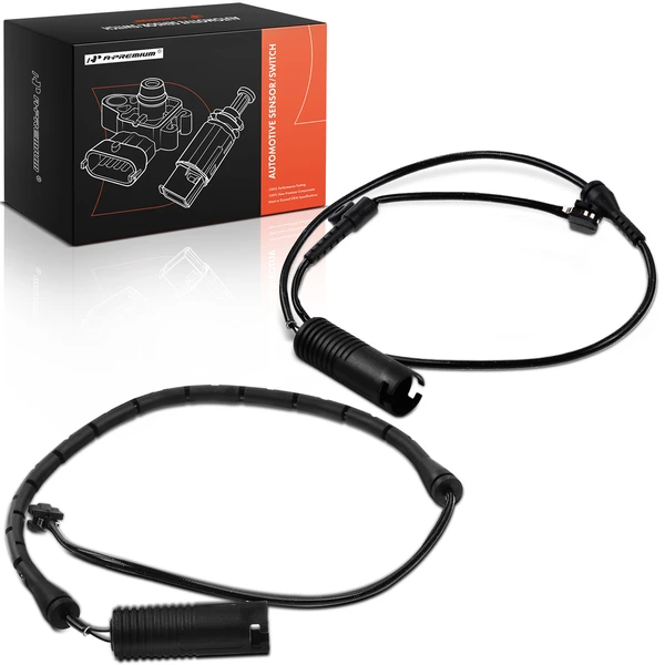 2 Pcs Front & Rear Disc Brake Pad Wear Sensor for 1995 1997-2001 BMW 740i