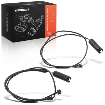 2 Pcs Front & Rear Disc Brake Pad Wear Sensor