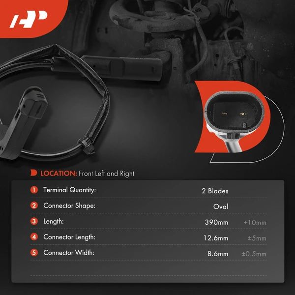 Front Driver or Passenger Disc Brake Pad Wear Sensor for Cadillac CT6 2019