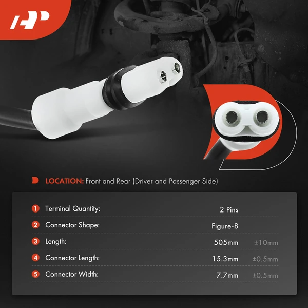 2 Pcs Rear Disc Brake Pad Wear Sensor for Porsche Boxster 97-12 Cayman