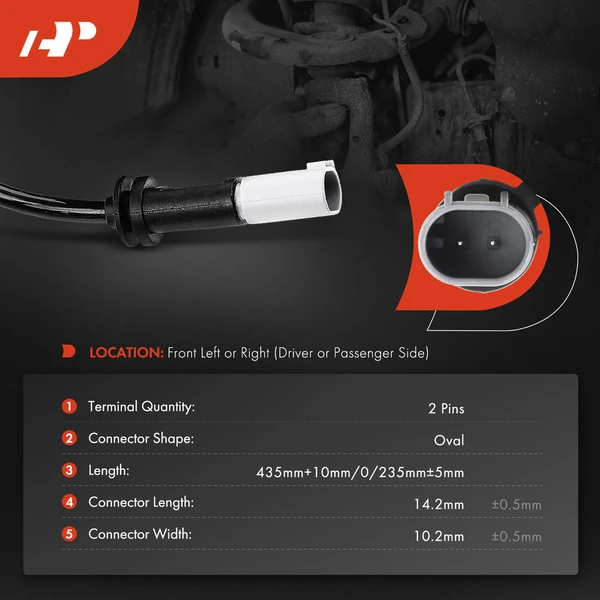 Front Driver or Passenger Disc Brake Pad Wear Sensor for Mini Cooper 2014-2017