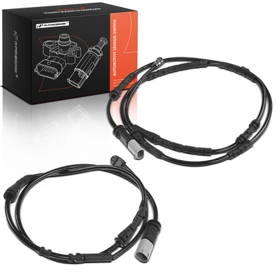 2 Pcs Front & Rear Disc Brake Pad Wear Sensor