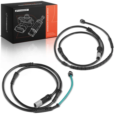 2 Pcs Front & Rear Disc Brake Pad Wear Sensor